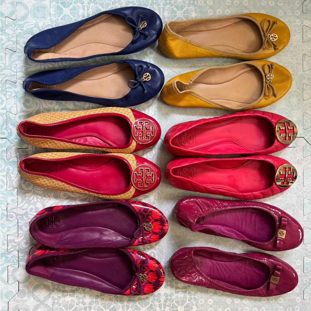 6 Pairs Tory Burch Women's Flats